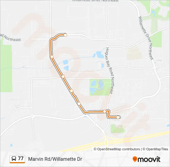 77 Route: Schedules, Stops & Maps - Hawks Prairie Rd, Via Marvin Rd ...