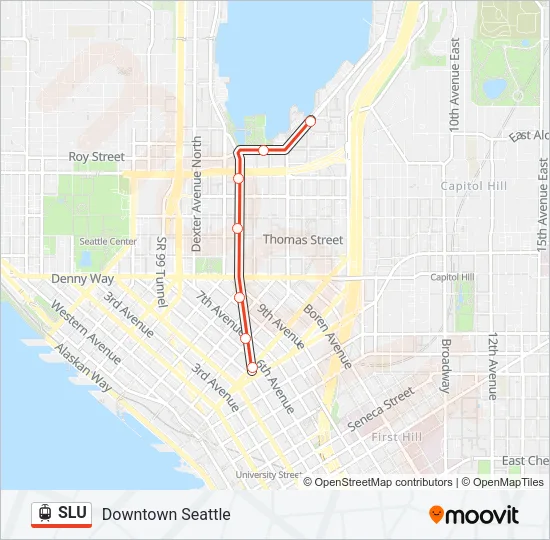 SLU Light Rail Line Map
