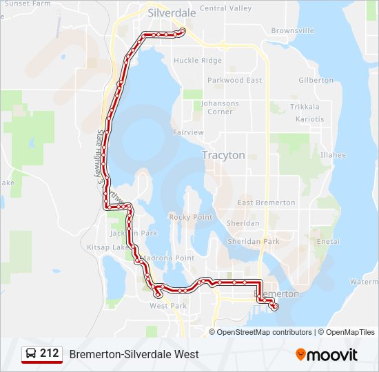 212 Bus Line Map