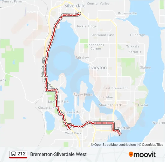 212 Bus Line Map