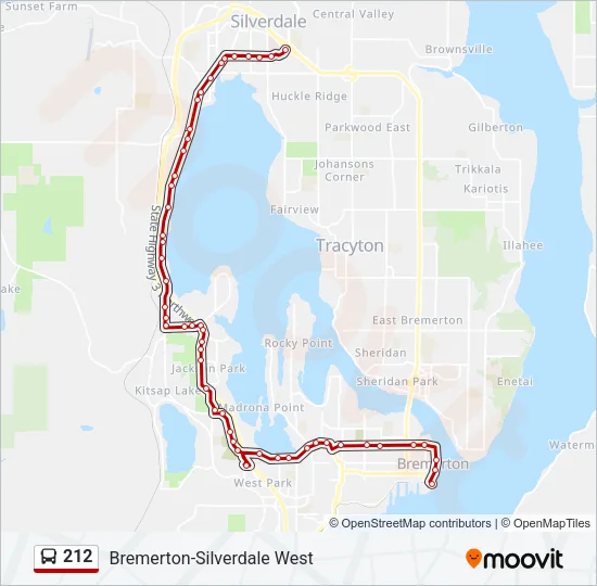 212 Bus Line Map