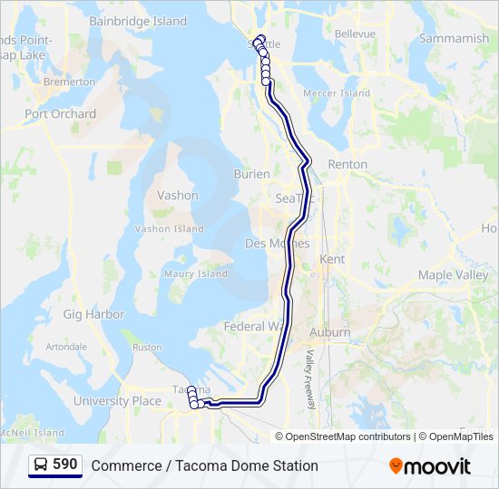 590 Bus Line Map