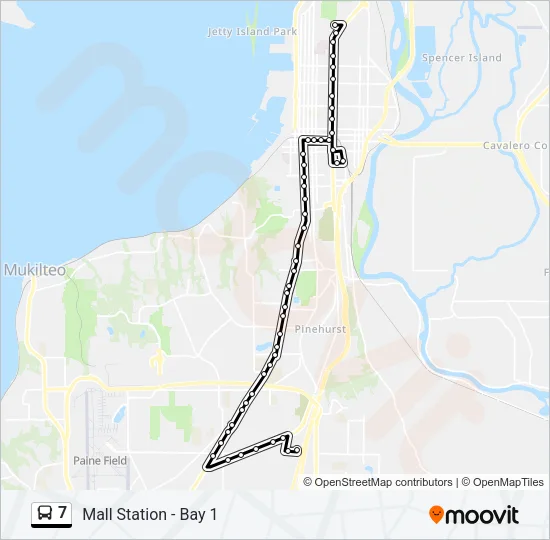 7 Bus Line Map