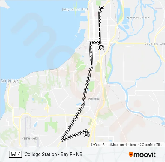 7 Bus Line Map