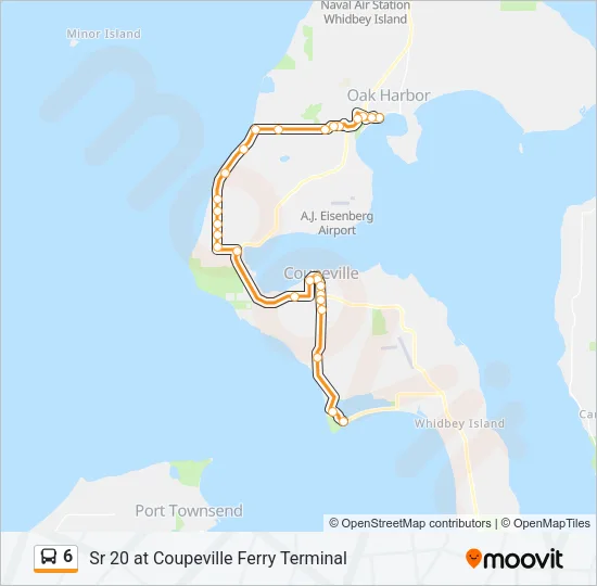 6 Bus Line Map