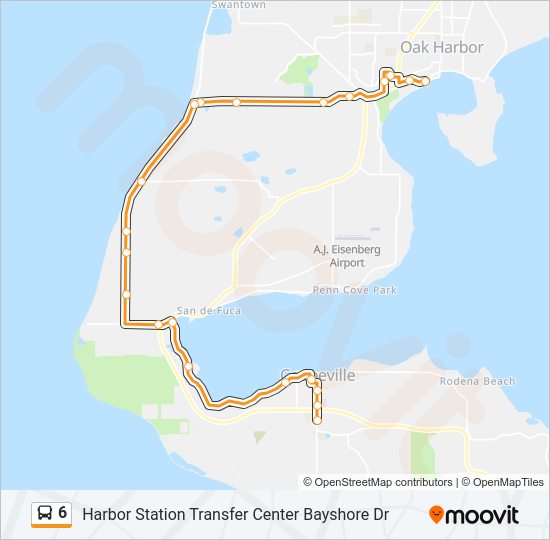 6 Bus Line Map