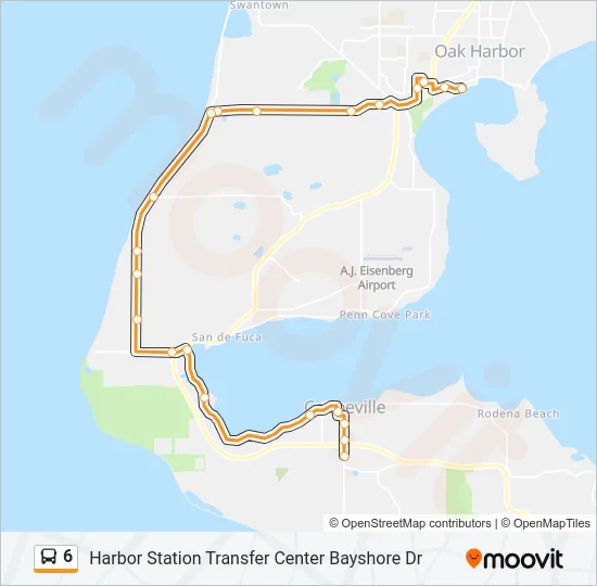 6 Bus Line Map