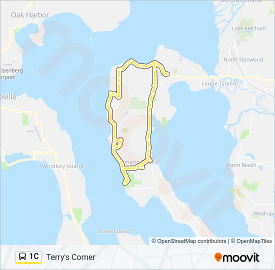 1C Bus Line Map