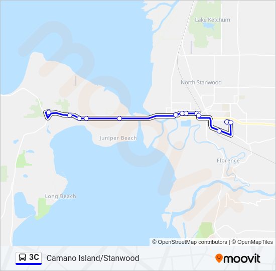 3C Bus Line Map
