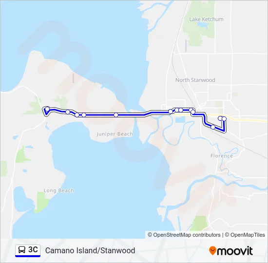 3C Bus Line Map