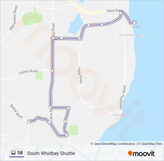 58 Bus Line Map
