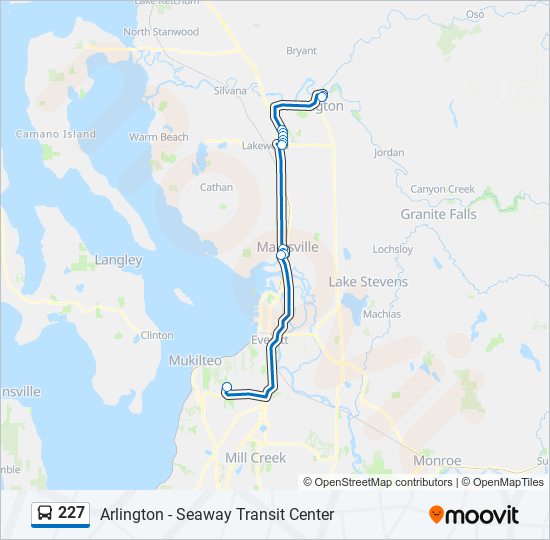 227 Bus Line Map