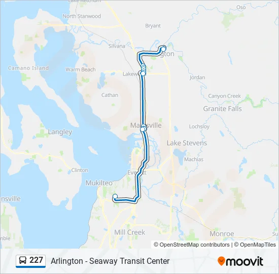227 Bus Line Map