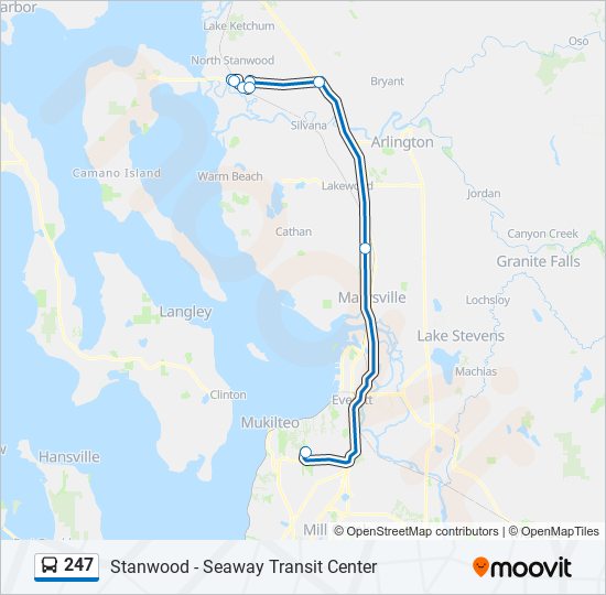 247 Bus Line Map