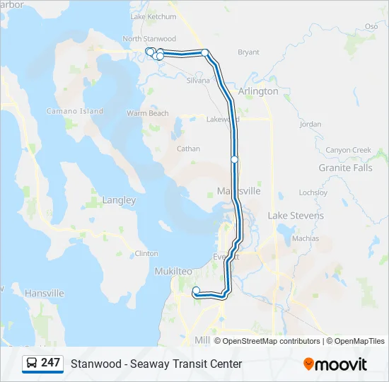 247 Bus Line Map