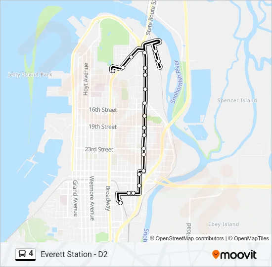 4 Bus Line Map