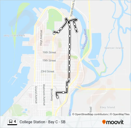 4 Bus Line Map