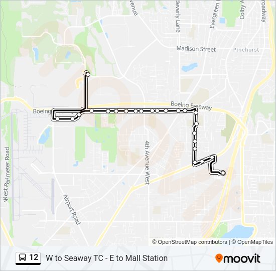 12 bus Line Map