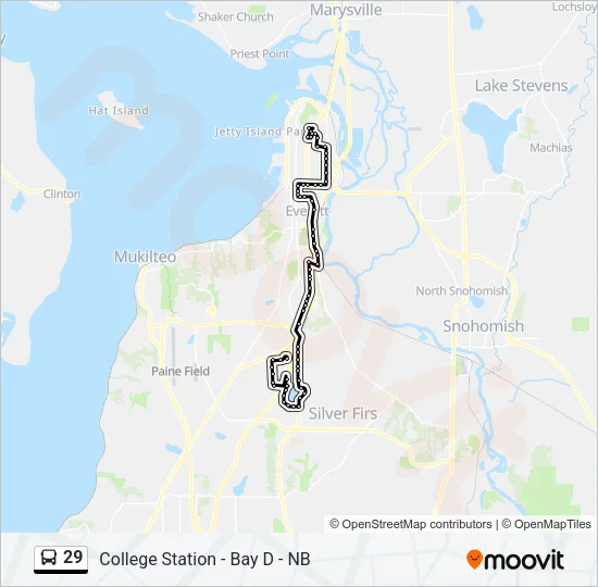 29 Bus Line Map
