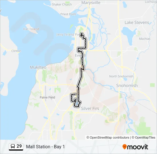 29 Bus Line Map