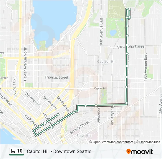 10 Bus Line Map