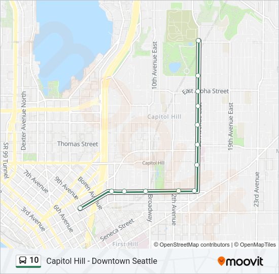 10 Bus Line Map
