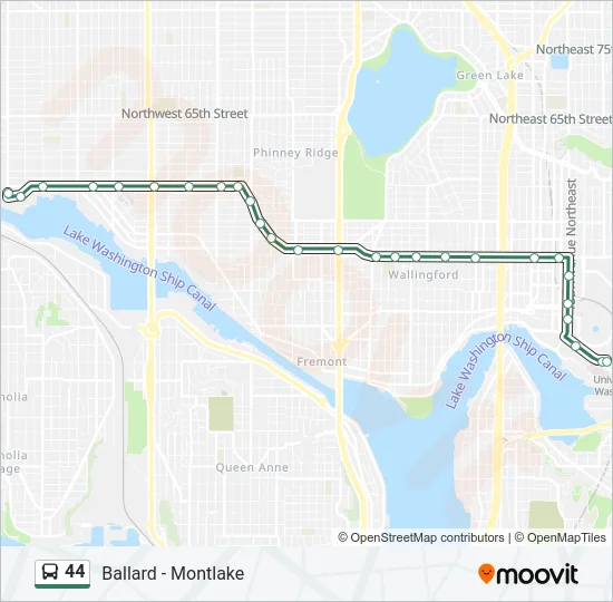 44 Bus Line Map