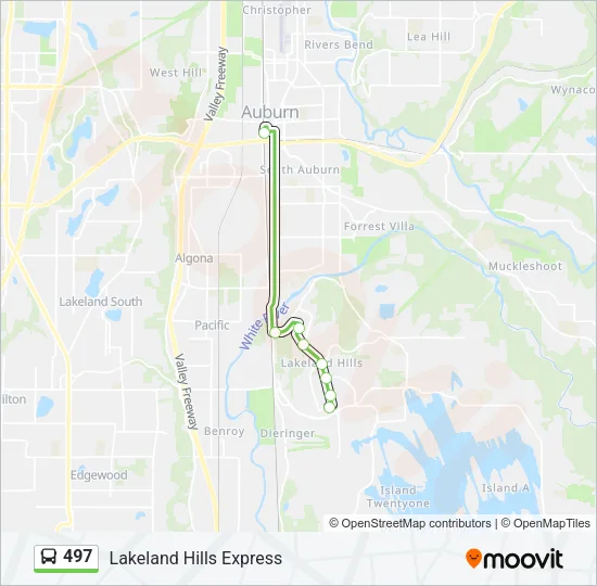 497 Bus Line Map