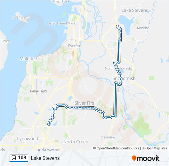 109 Bus Line Map