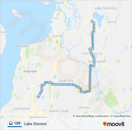 109 Bus Line Map