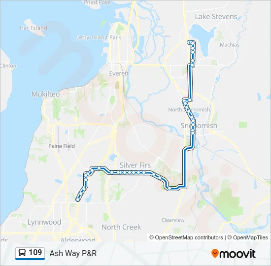 109 Bus Line Map