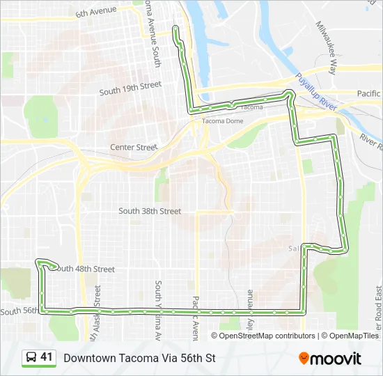 41 Bus Line Map