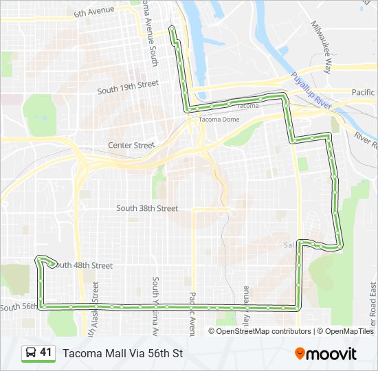 41 bus Line Map