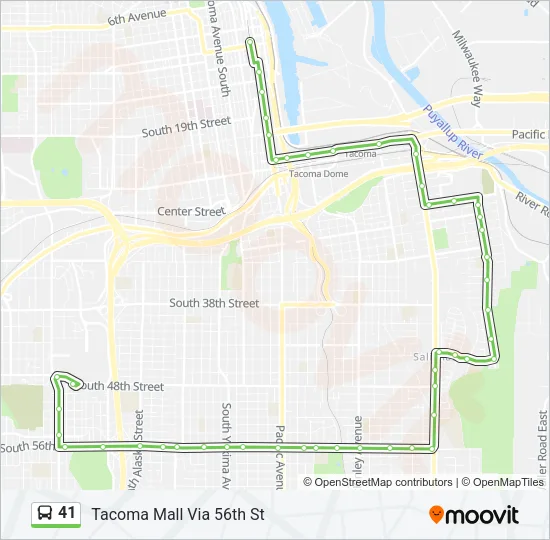 41 Bus Line Map