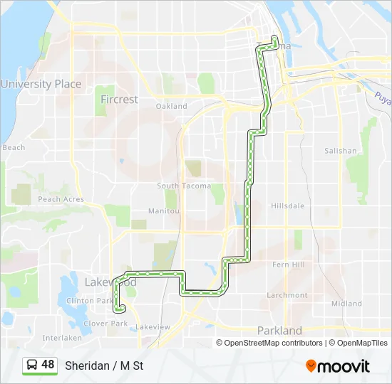 48 Bus Line Map