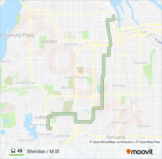 48 Bus Line Map