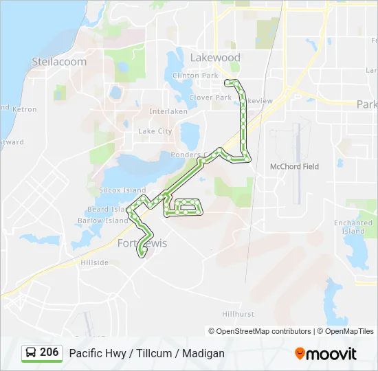 206 Bus Line Map