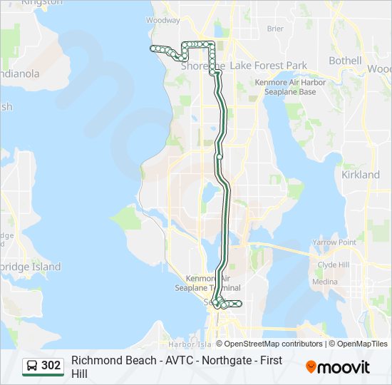 302 Bus Line Map