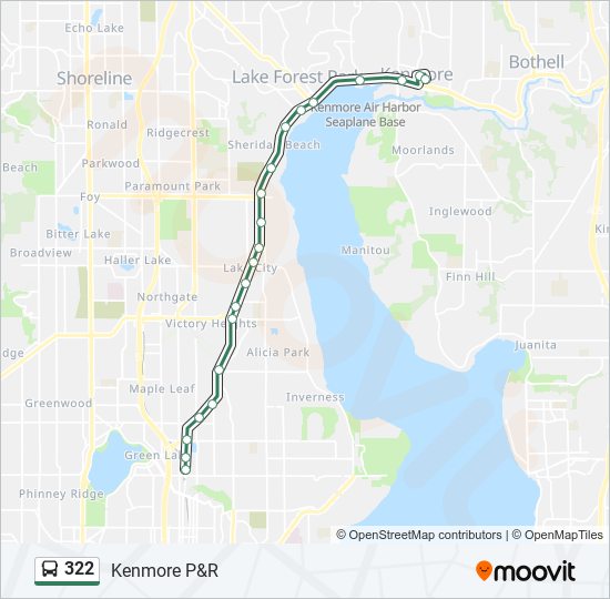 322 Bus Line Map