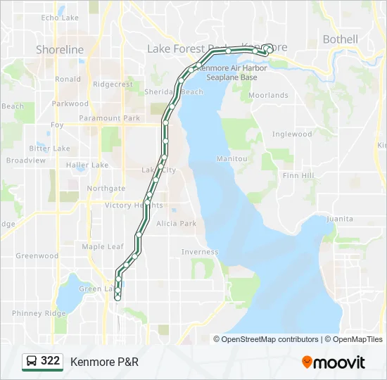 322 Bus Line Map
