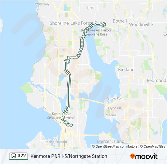 322 Bus Line Map