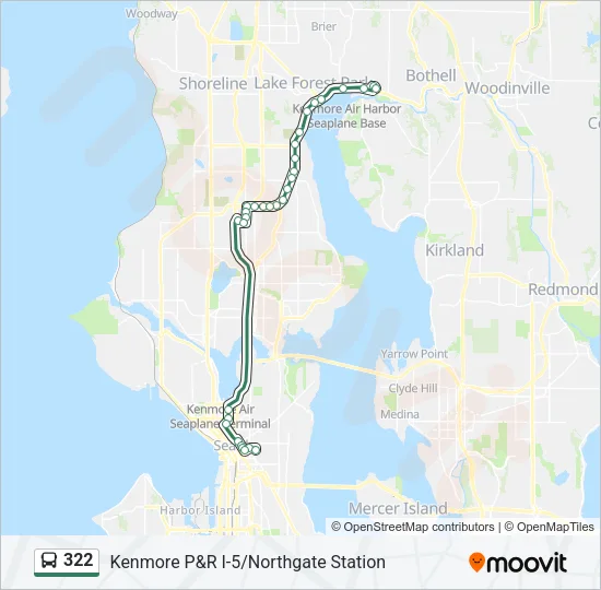 322 Bus Line Map