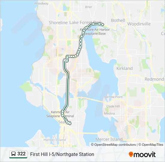 322 Bus Line Map