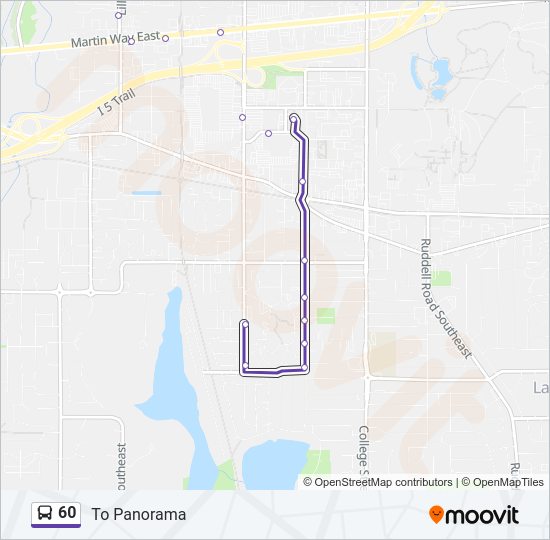 60 Bus Line Map