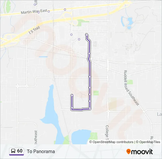 60 Bus Line Map