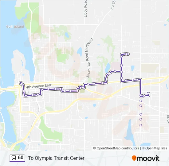 60 Bus Line Map