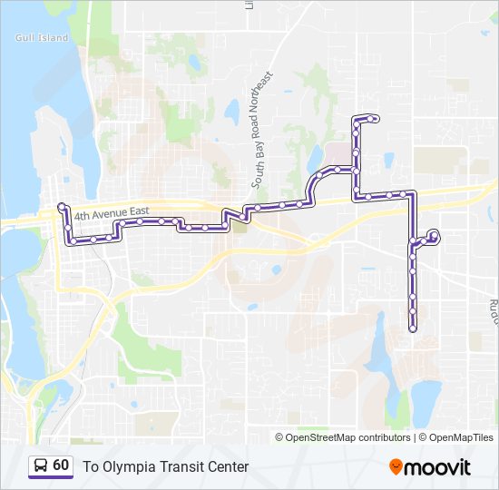 Mapa de 60 de autobús