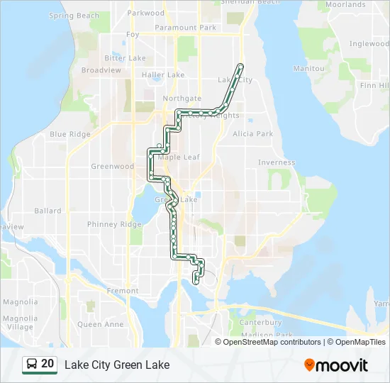 20 Bus Line Map