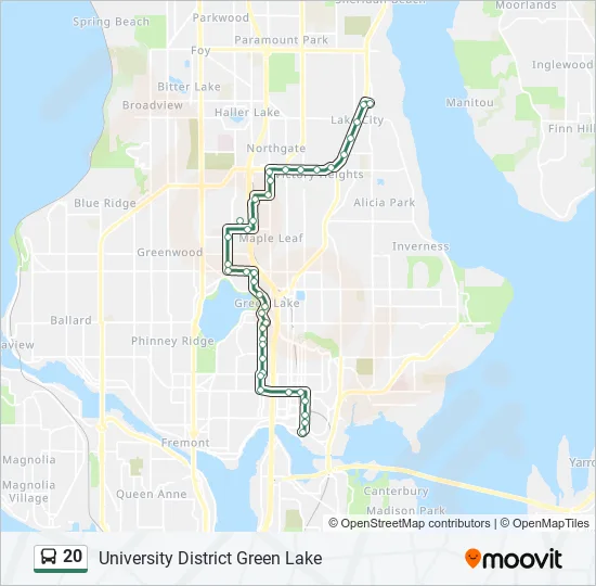 20 Bus Line Map