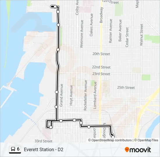 6 Bus Line Map